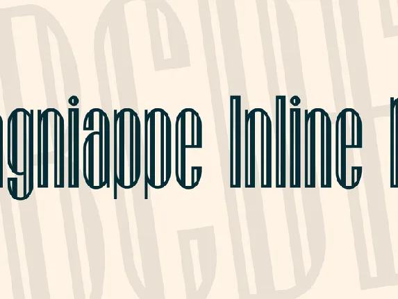 Lagniappe Inline NF font