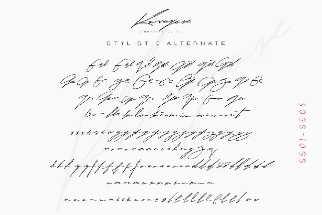 Kaveyore font