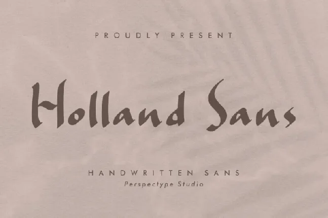 Holland Sans font