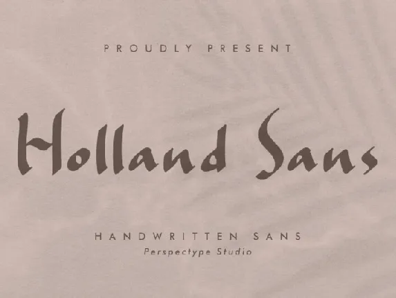 Holland Sans font