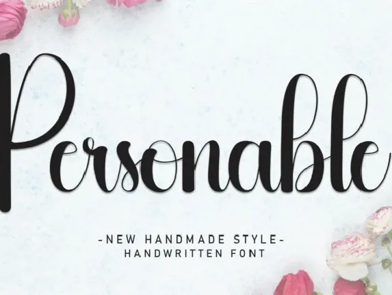 Personable Script font