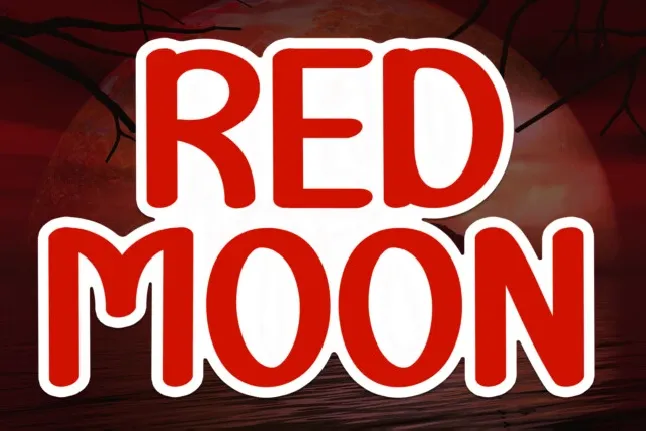 Red Moon Display font