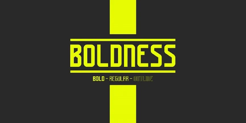 Boldness font