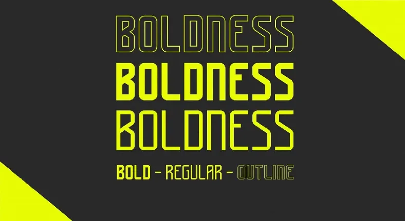 Boldness font