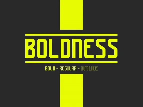 Boldness font