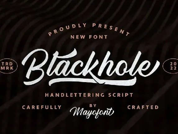 Blackhole font