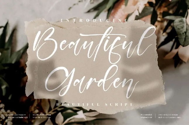 Beautiful Garden font