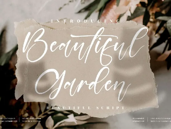 Beautiful Garden font