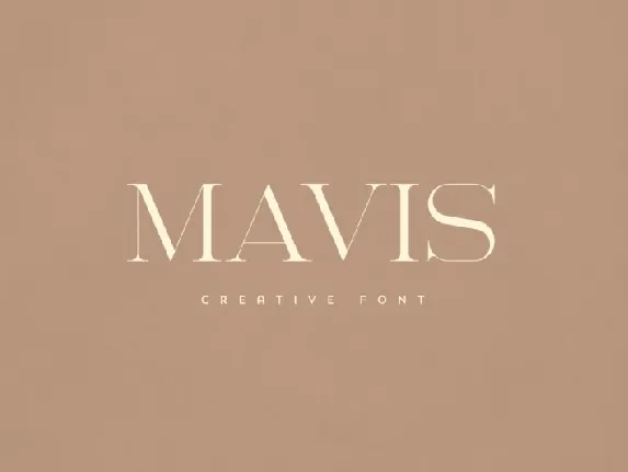 Mavis font