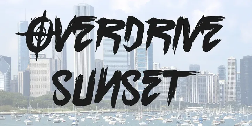 Overdrive Sunset font