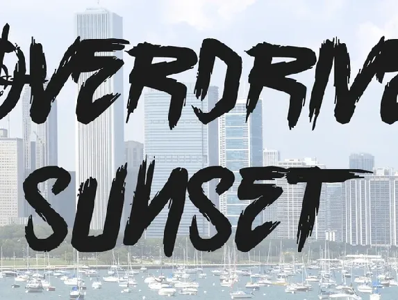 Overdrive Sunset font