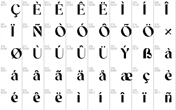 MEWATONIA font