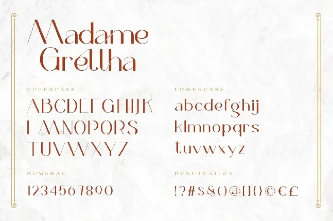 Madame Grettha font