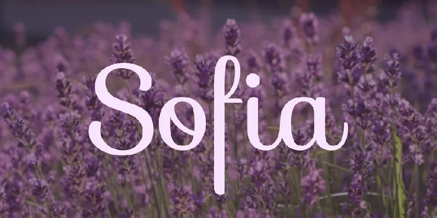 Sofia font