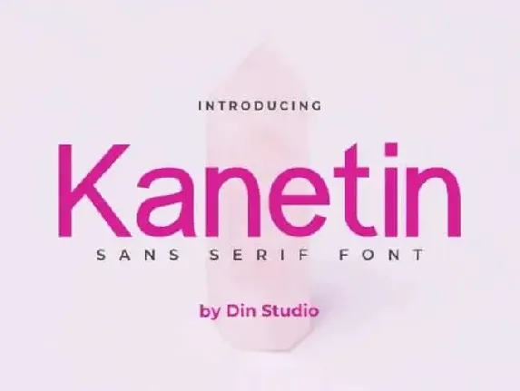 Kanetin Sans Serif font