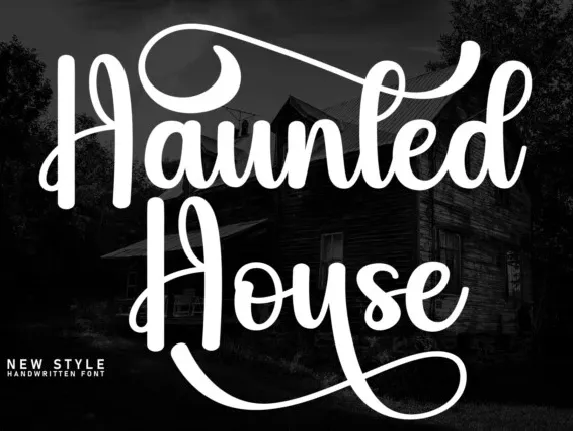 Haunted House Script font