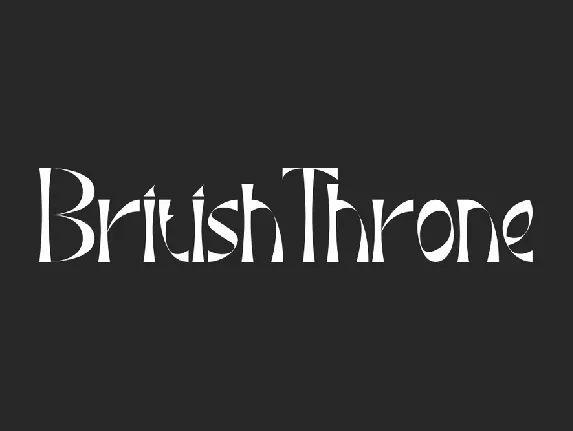 British Throne Demo font