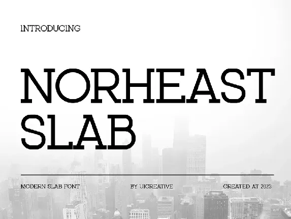 NORHEASTSLAB font