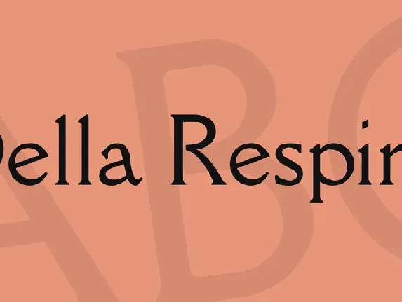 Della Respira font