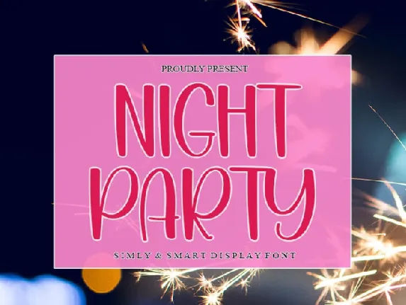 Night Party Typeface font