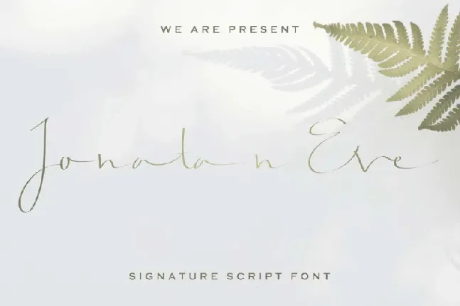 Jonatan Eve Script font