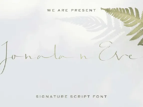 Jonatan Eve Script font