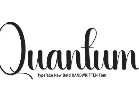 Quantum Script Typeface font