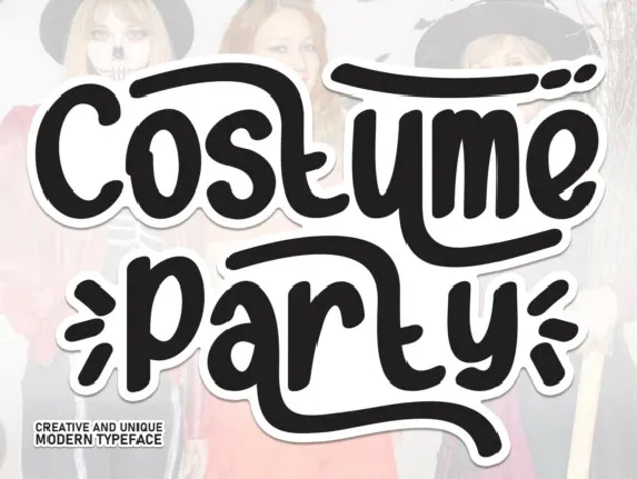 Costume Party Script font