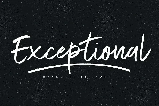 Exceptional font