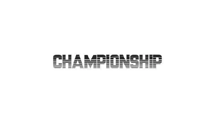 Championship font