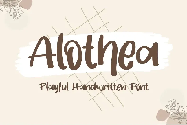 Alothea font