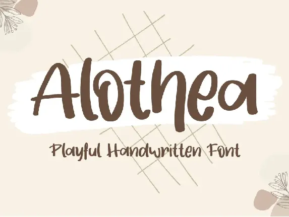 Alothea font