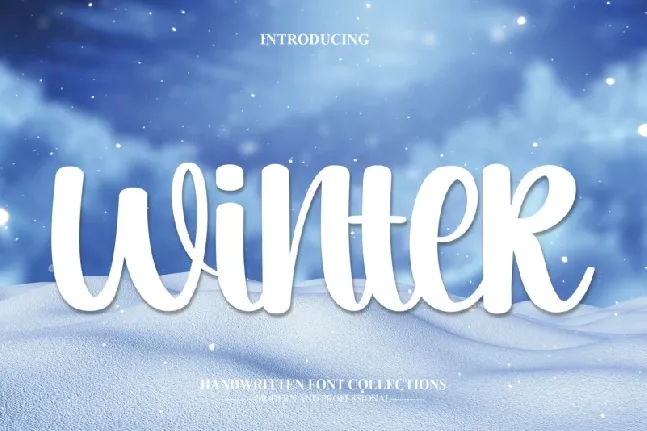 Winter Script font