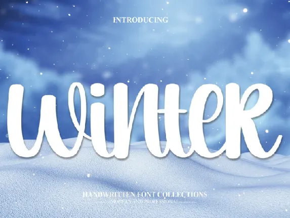 Winter Script font