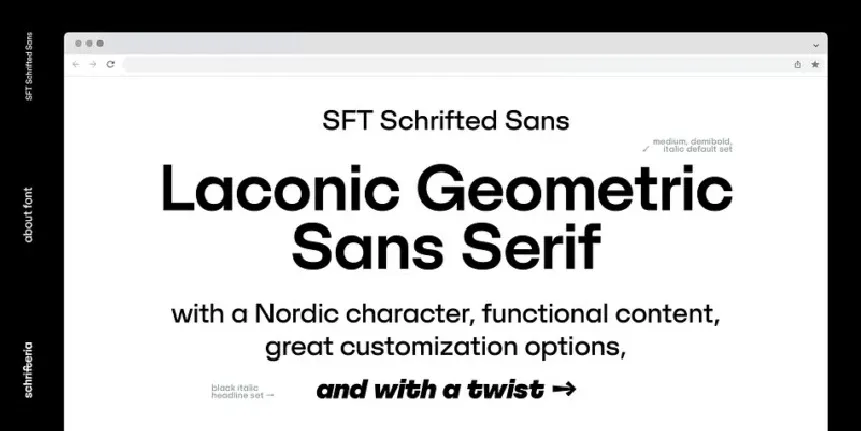 SFT Schrifted Sans Family font