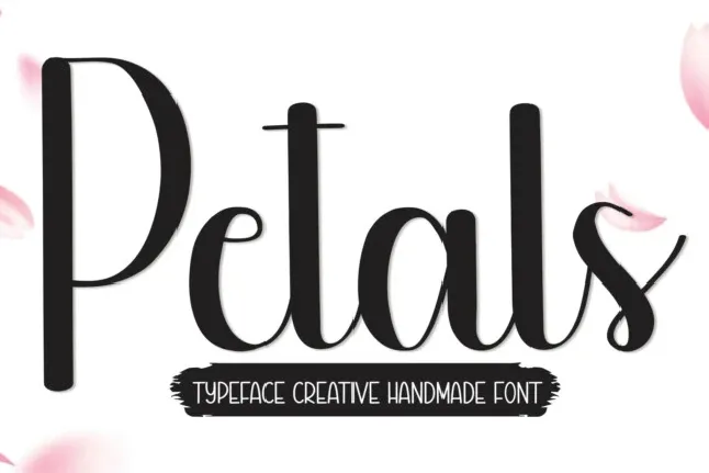 Petals Script font