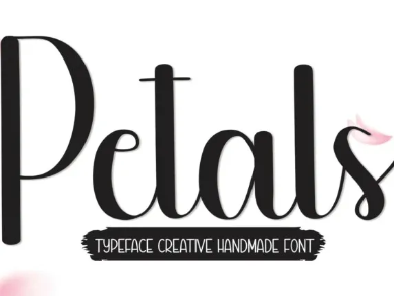 Petals Script font