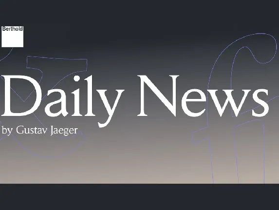 Daily News font