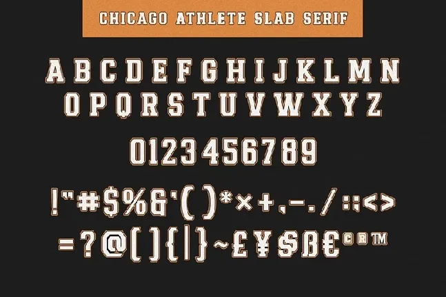 Chicago Athletic font