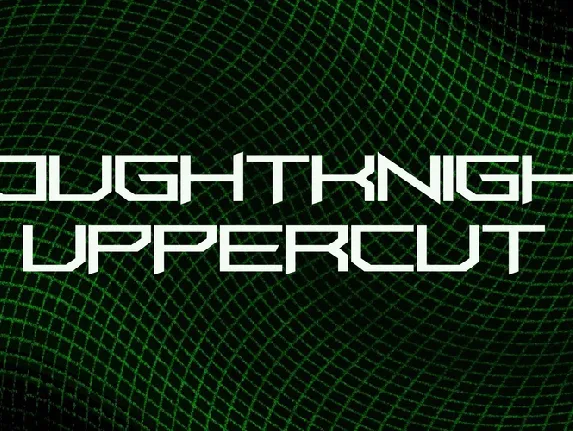 FoughtKnight UpperCut font