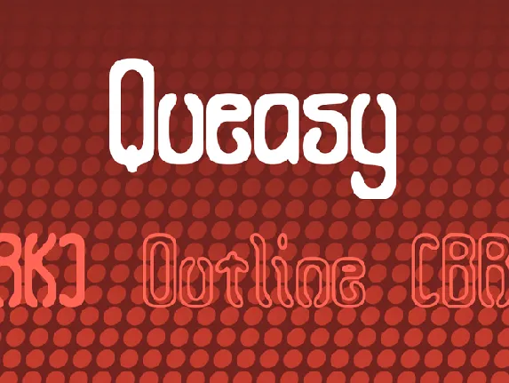 Queasy font