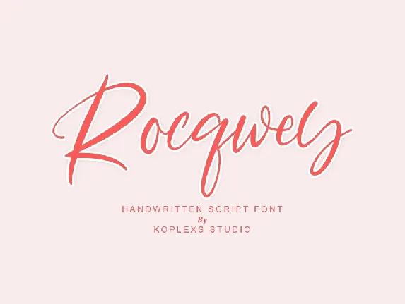 Rocqwey font