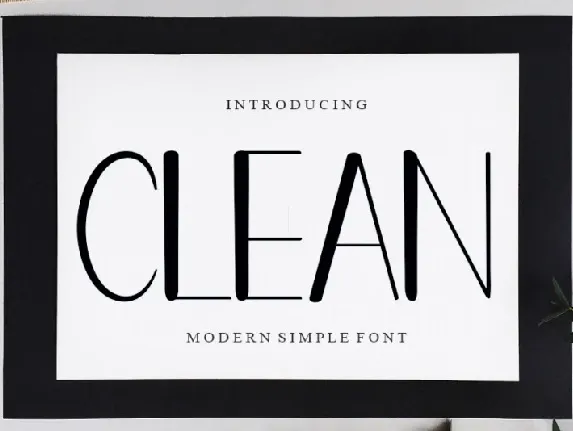 Clean font