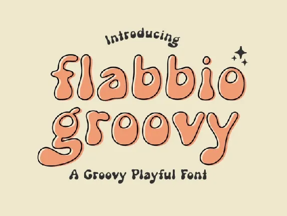 Flabbio Groovy font