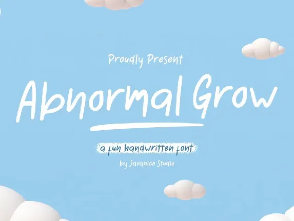 Abnormal Grow font