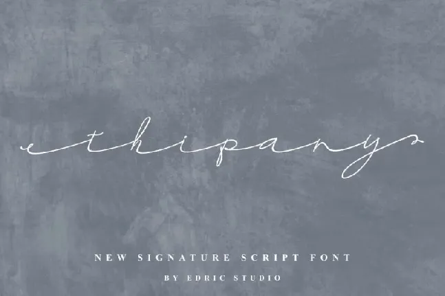 Thipany Signature font