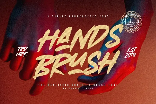 Hands Brush font