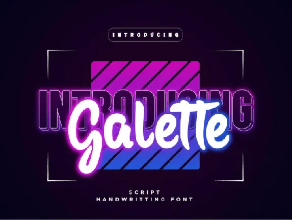 Galette font