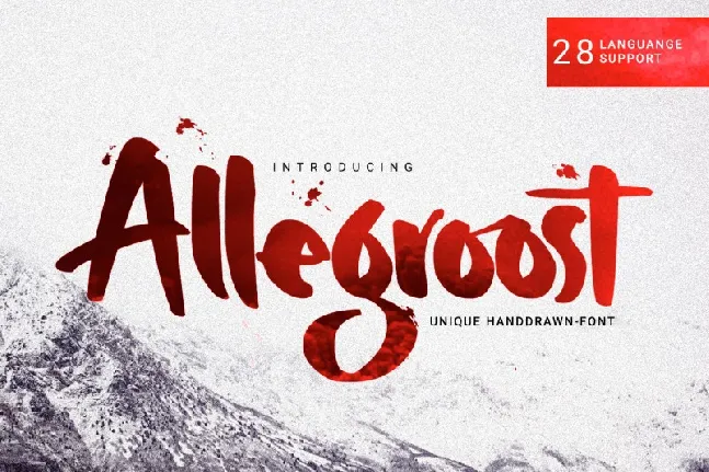 Allegroost Script font