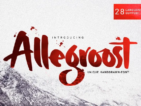 Allegroost Script font